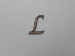 Imagem do Letras Maiúsculas cursivas avulsas de MDF recorte a laser - cod 3868