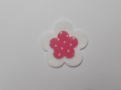 Imagem do Flor de feltro dupla 5 e 3cm - cod 60156