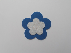 Flor de feltro dupla 5 e 3cm - cod 60156 - comprar online