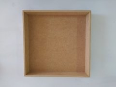 Bandeja MDF 25X25X4 - cod 3242 - Artesanato Mania