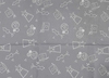 Retalho de Tecido Tricoline Estampado costura fundo lilás 50x35cm - cod 8246