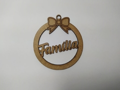 Bola de Natal palavras de otimismo de MDF recorte a laser 7,5cm - cod 9166 - loja online