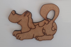 Cachorro de MDF recorte a laser 7cm - cod 9209