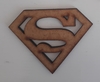 Símbolo Super Homem Superman de MDF recorte a laser 7cm - cod 9207