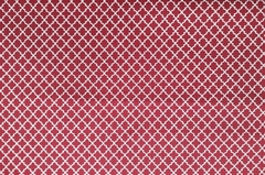 Retalho de Tecido Tricoline Estampado vermelho com traço bege 50x35cm - cod 9717