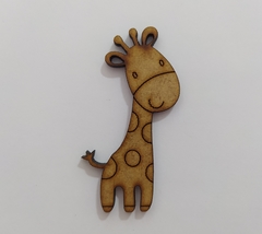 Aplique de MDF corte a laser girafa 6cm - cod 9219