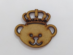 Urso (rosto) de MDF recorte a laser 4cm - cod 9131