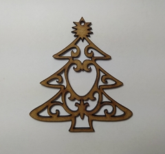 Enfeite e bola de Natal de MDF recorte a laser VÁRIOS MODELOS - cod 9849 - Artesanato Mania