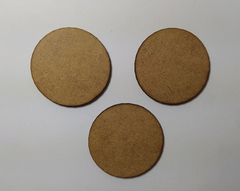 Bolacha disco de MDF recorte a laser 5cm (5 unidades) - cod 9671