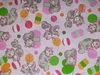 Retalho de Tecido Tricoline Estampado gato fundo rosa 50x50cm - cod 9635