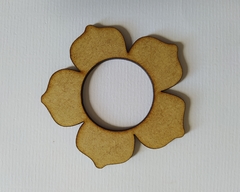 Porta guardanapo de flor de mdf recorte a laser 7cm - cod 9875 - comprar online