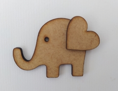 Elefante de MDF recorte a laser 5cm - cod 9119 - comprar online