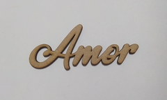 Palavra AMOR de mdf recorte a laser 10cm - cod 9117 - comprar online