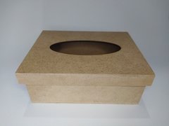 Caixa MDF porta lenço de papel 17x13x6cm com tampa sapato /solta - cod 60246 na internet