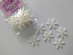 Flocos de neve de feltro branco VÁRIOS TAMANHOS - cod 60545 - comprar online