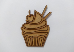 Cupcake de MDF recorte a laser 5cm - cod 60407