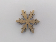 Miniatura de Natal 2cm de MDF em dourado VÁRIOS MODELOS - cod 60605 - Artesanato Mania