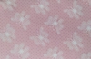 Tecido Tricoline Estampado fundo rosa com borboleta branca e bolinha pink 10cm x 1,50m - cod 61049