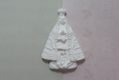 Aplique GESSO Nossa Senhora Aparecida 5,5cm - cod 002