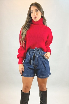 Shorts jeans clochard - Sandra Z - Moda Feminina Acessível