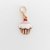 Berloque cup cake chantily resina