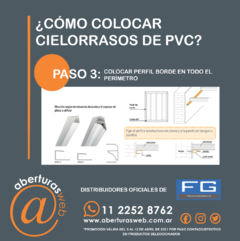 Cielorrasos De PVC REFORZADO M2 Color Liso Blanco/Gris/Almendra/Pino 200mm X 10mm - tienda online