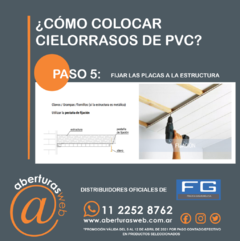 Cielorrasos De PVC REFORZADO M2 Color Liso Blanco/Gris/Almendra/Pino 200mm X 10mm - comprar online