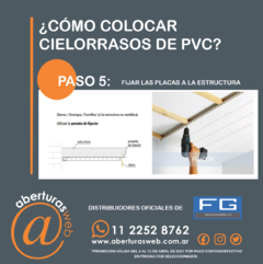 Cielorrasos De PVC M2 Liso colores varios 200mm X 15mm en internet