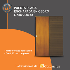 Puerta Corrediza Embutir Cedro 0,80 Apto durlock