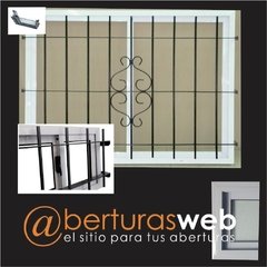 Ventana Aluminio Blanco Herrero con Vidrio 3mm de 1,20 x 1,10 en internet