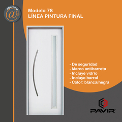 puerta modelo 78 pavir antibarreta de seguridad aberturas web