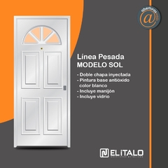 Puerta Doble chapa inyectada Modelo Sol Linea pesada Italo