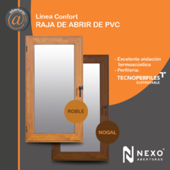 Raja de PVC Simil Madera Linea confort Vidrio 4mm 0,45 x 0,60 - comprar online