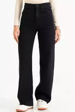 WIDE LEG BLACK VERA - Las Polas