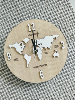 Reloj Mapamundi - comprar online