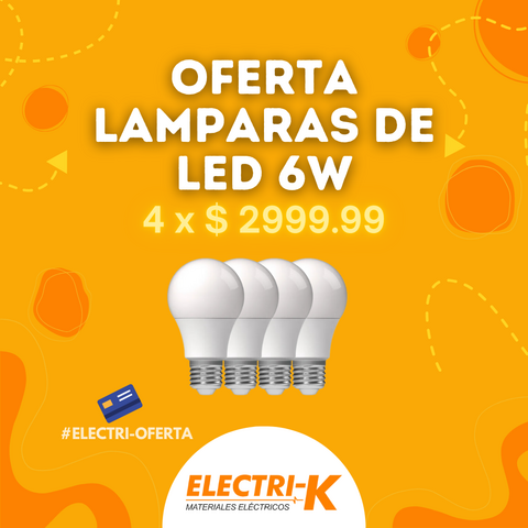 Oferta lámparas de led Bulbo 6W