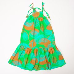 Vestido Longo Azeitona Kids - Folhagem Verde - comprar online