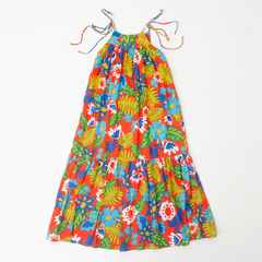 Vestido Longo Azeitona Kids - Verão na internet