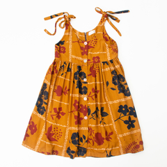 Vestido Mostarda Azeitona Kids - comprar online