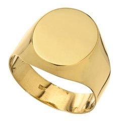 Anel Oval em Ouro 18k 750