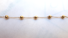 Pulseira Bolas de Ouro em Ouro 18k (18,5 cm)