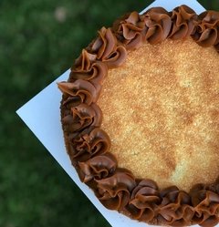 Tarta de coco y dulce de leche