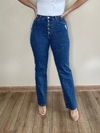 Calça jeans cintura alta Bela