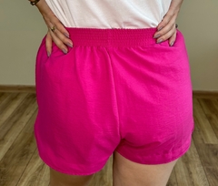 Shorts com elástico estilo esportivo pink Lyra - comprar online