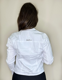 Jaqueta jeans branca curta Jaque - Moniê