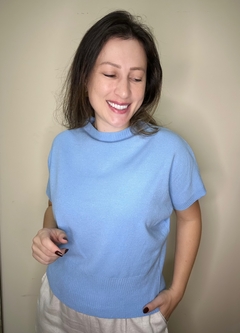 Blusa de modal azul Morgana - comprar online