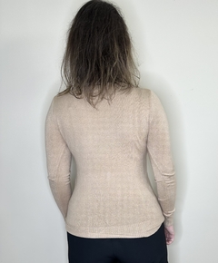 Blusa básica de tricot modal nude - comprar online