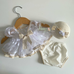 Conjunto Vestido Emily Branco na internet