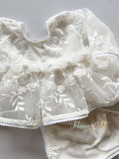 Conj. Vestido Branca Newborn na internet