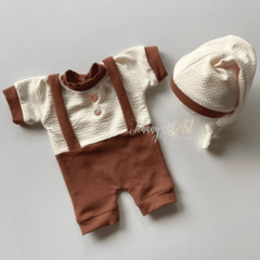 Conjunto Noah Marrom Newborn